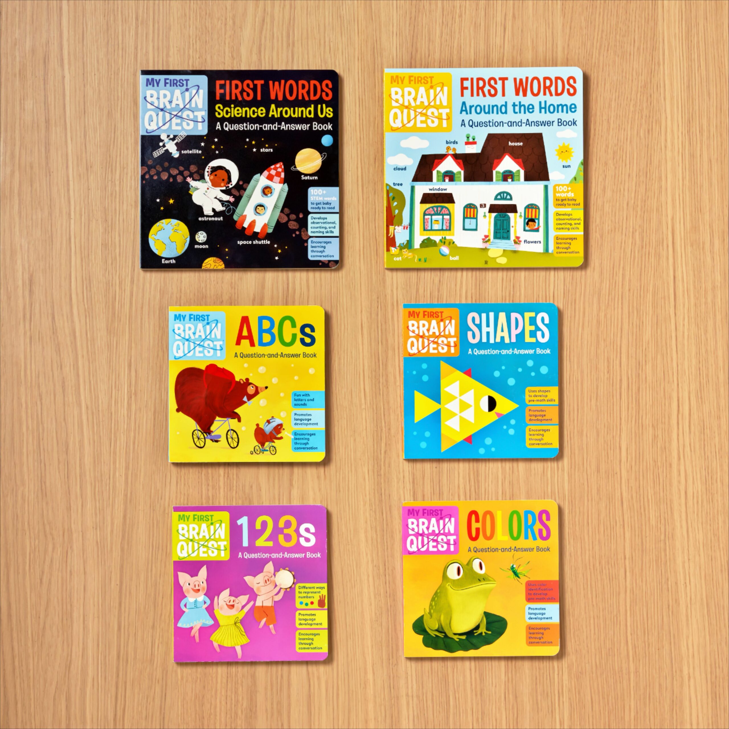 Learning through conversation with Brain Quest board books